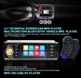 Car Radio Audio Stereo USB AUX FM Radio & Bluetooth with 4.1 inch Rearview Camera Remote Control
